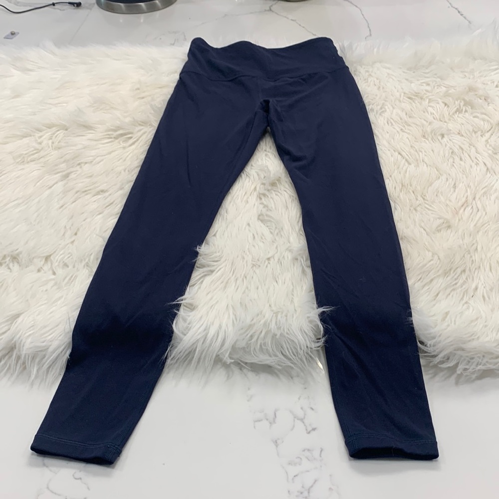 Athleta Navy Blue Leggings. Size XS (676)